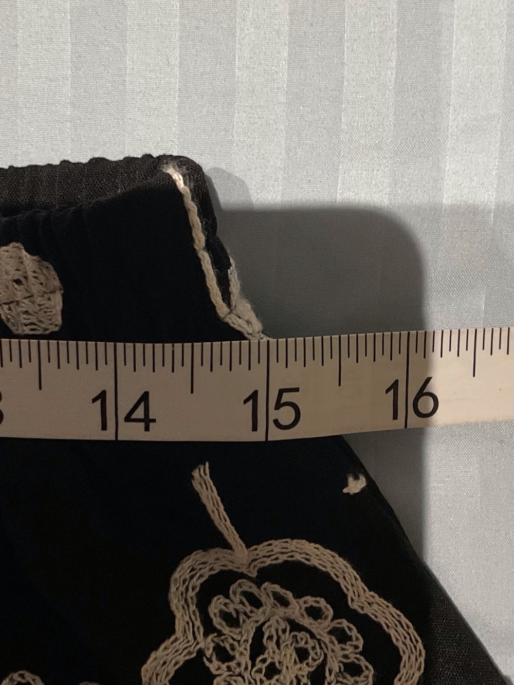 Black Floral Embroidered Tiered Maxi Skirt xl - Picture 5 of 5
